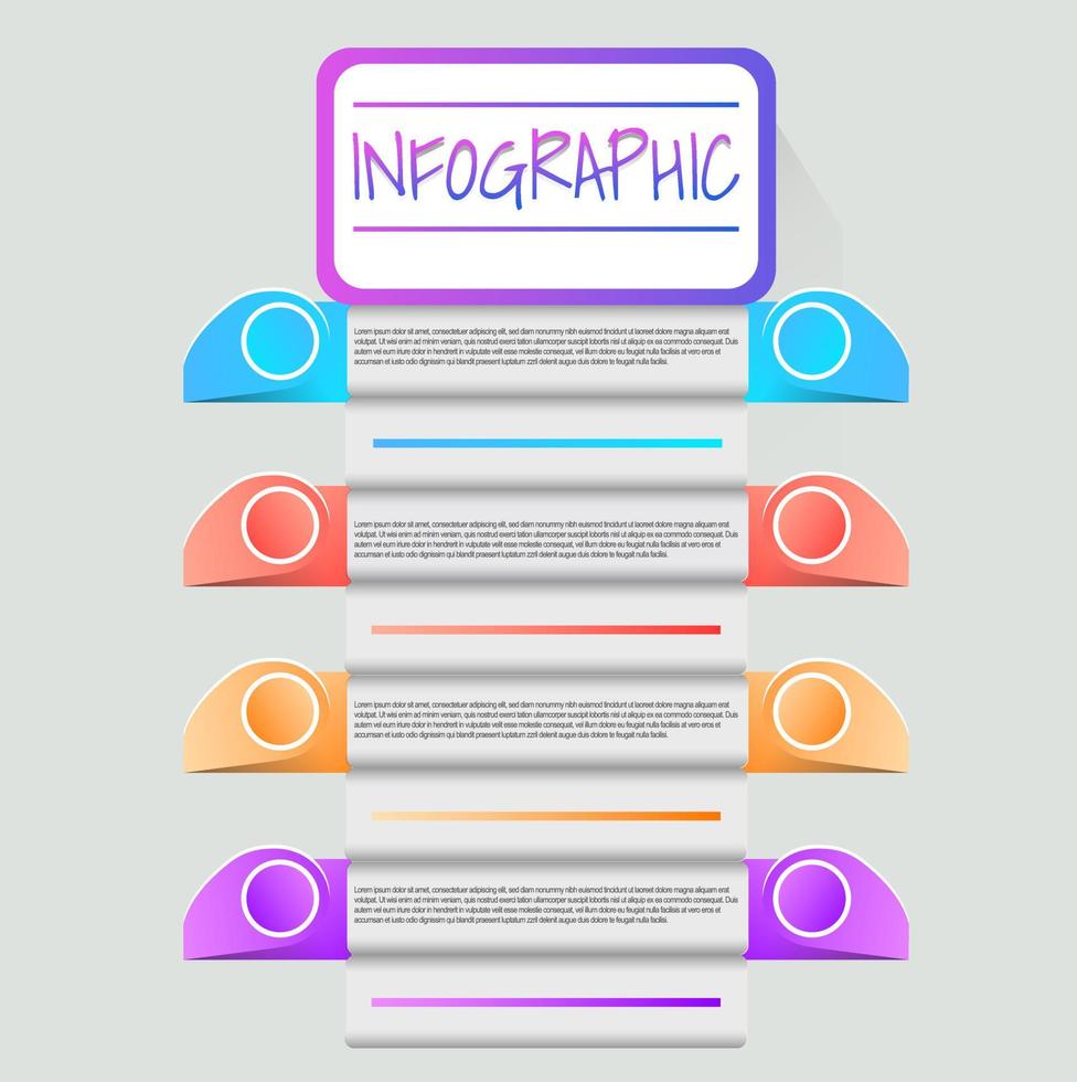 illustration vectorielle de modèle d'entreprise infographique vecteur