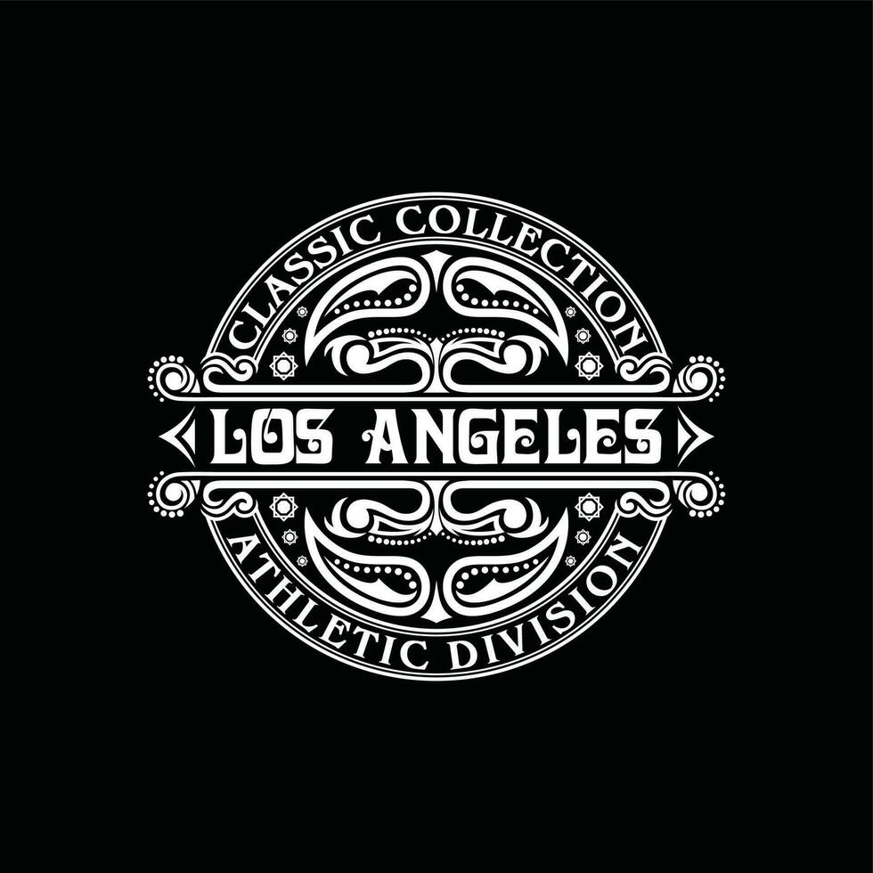 los angeles, moderne de la typographie et de la conception graphique de lettrage en illustration vectorielle.t-shirt, vêtements, vêtements et autres utilisations vecteur