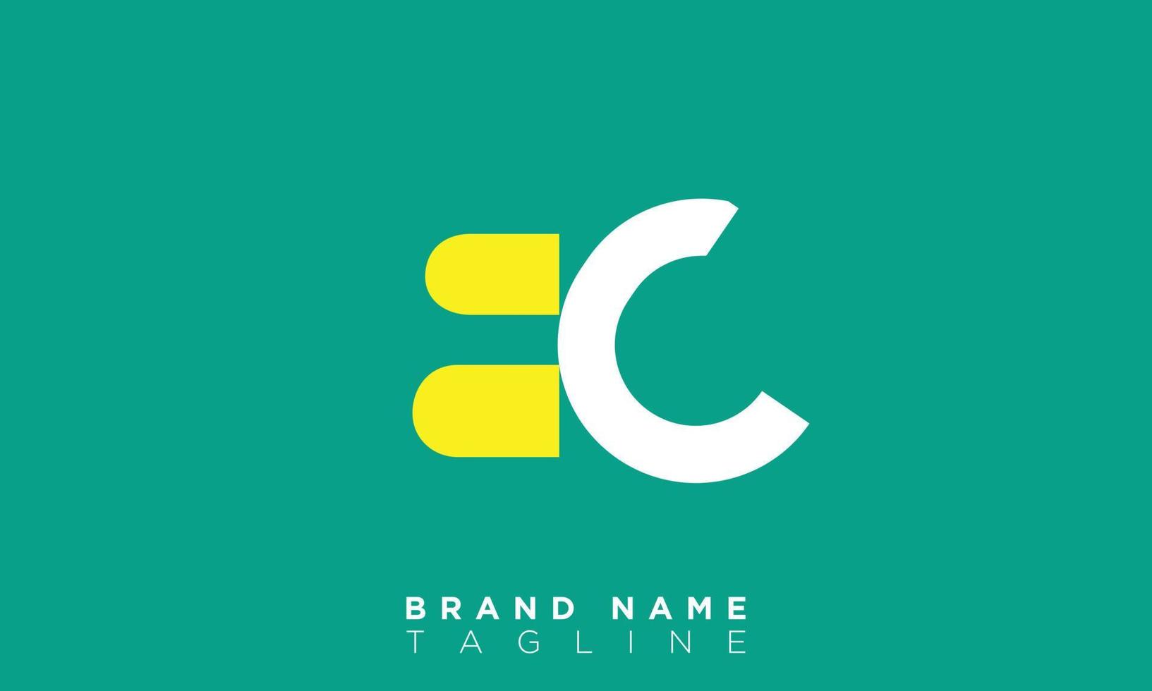 bc alphabet lettres initiales monogramme logo cb, b et c vecteur