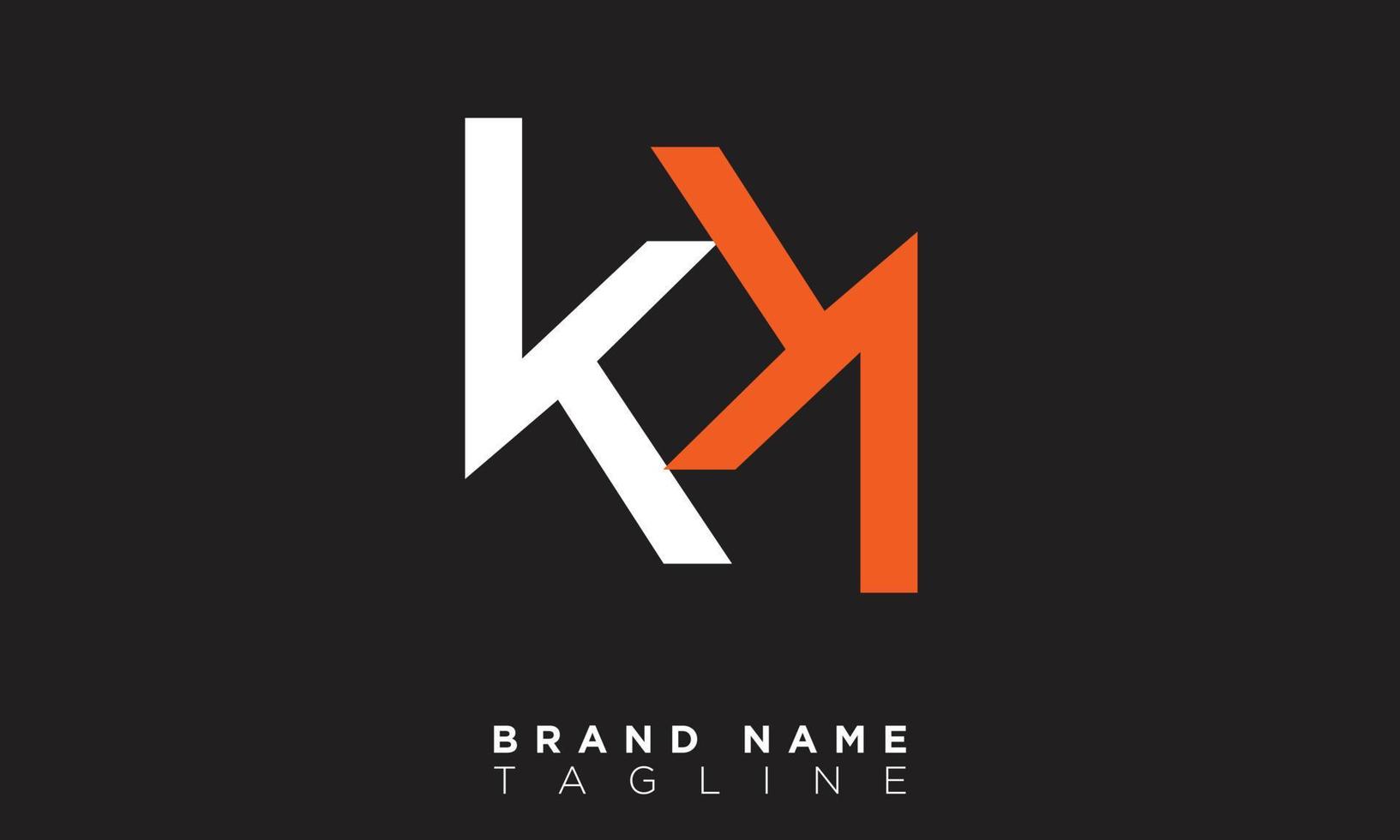 kk alphabet lettres initiales monogramme logo vecteur