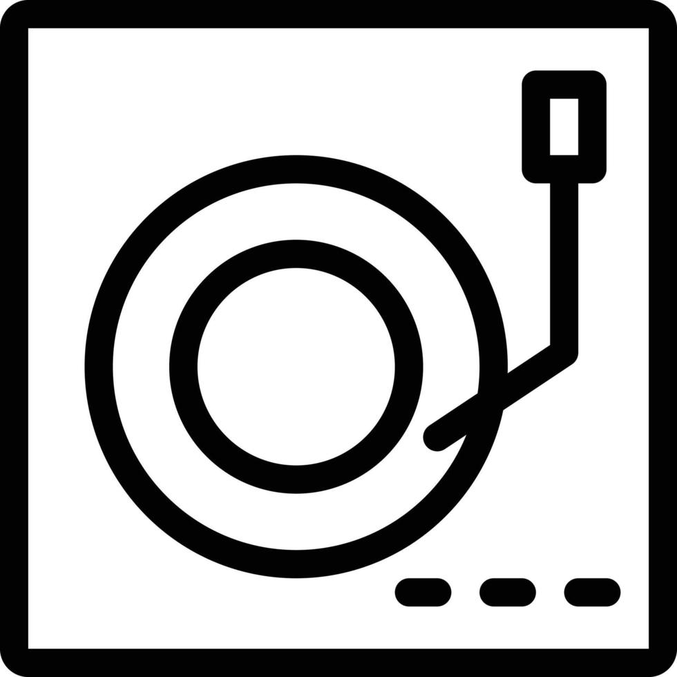 illustration vectorielle de disque vinyle sur fond.symboles de qualité premium.icônes vectorielles pour le concept et la conception graphique. vecteur