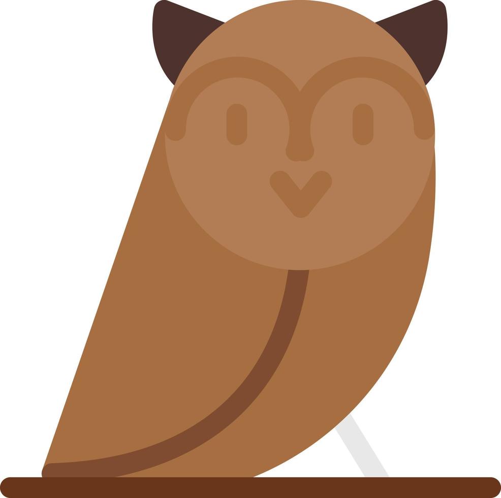 illustration vectorielle de hibou sur fond.symboles de qualité premium.icônes vectorielles pour le concept et la conception graphique. vecteur