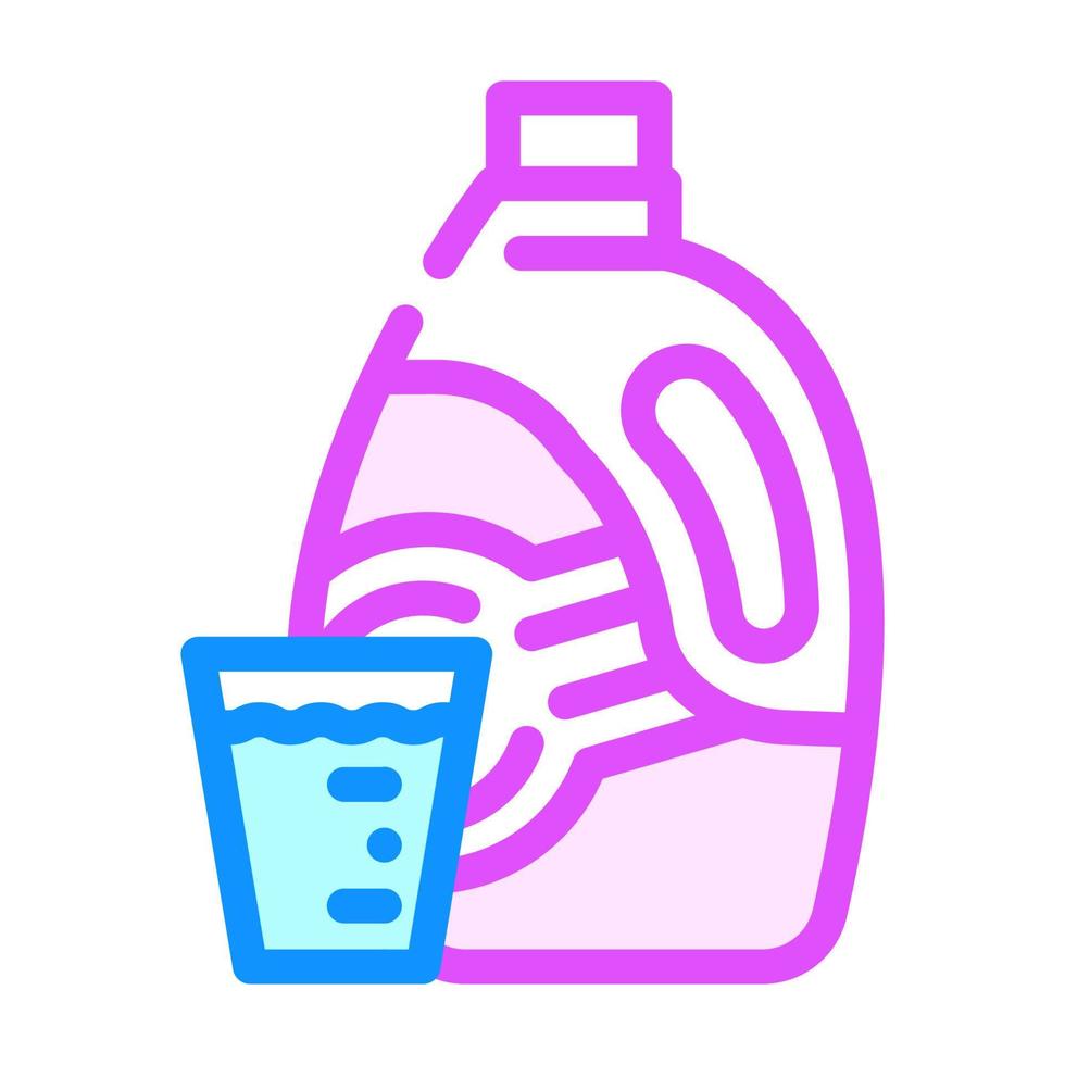 gel pour laver l'illustration vectorielle de l'icône de couleur vecteur