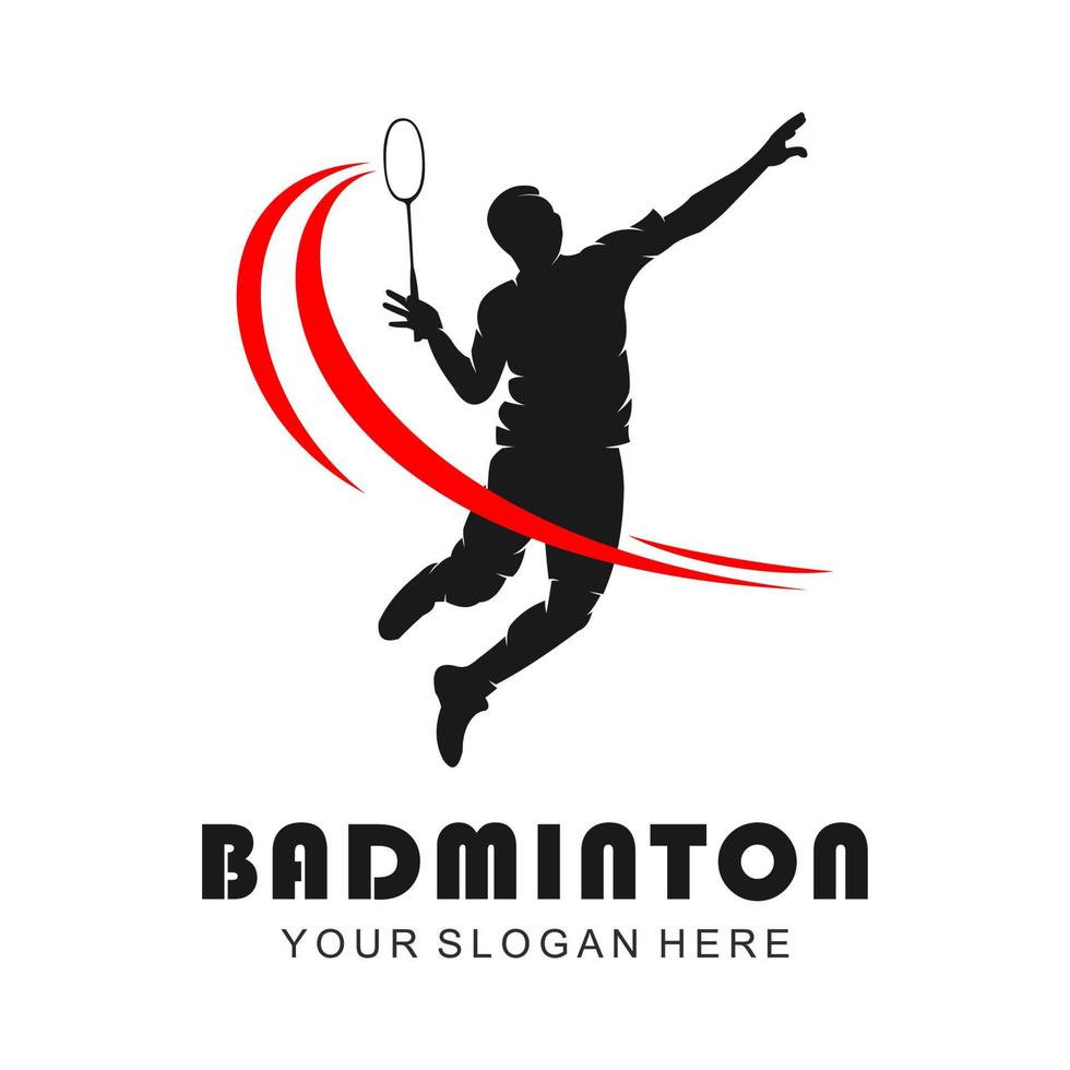 logo vectoriel de badminton