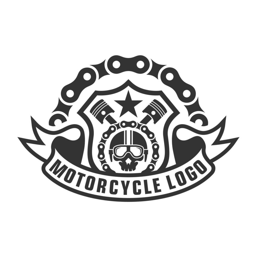 logo de motos vintage pour modèle de vecteur de club ou de communauté