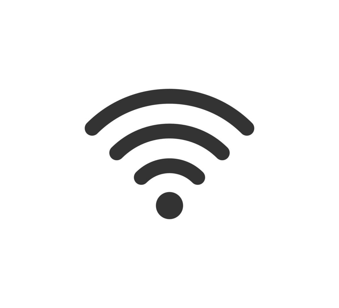 icône wi-fi. icône de signal Wi-Fi. signal de connexion Internet sans fil. illustration vectorielle isolée sur fond blanc vecteur