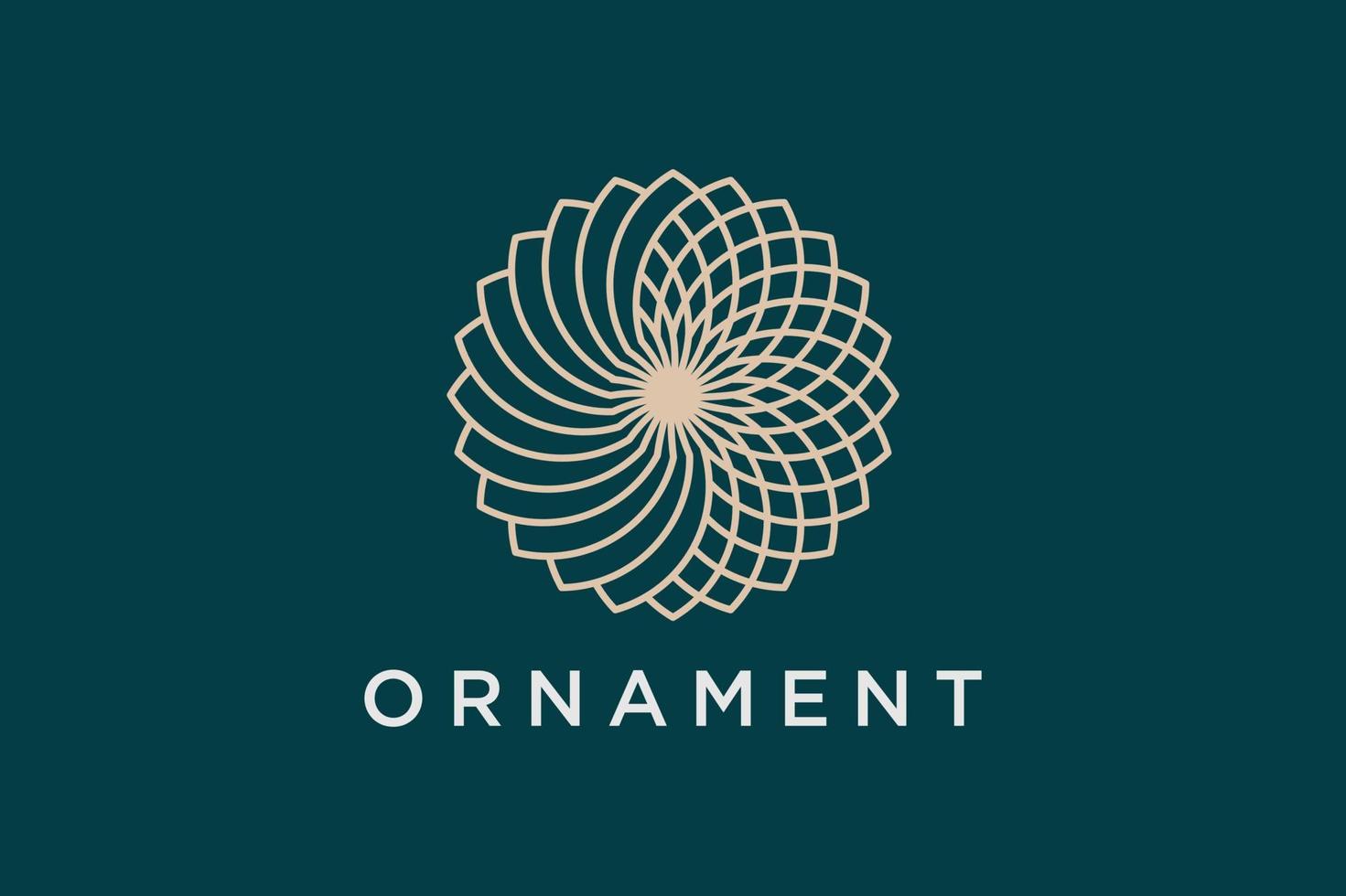 ensemble de logo d'ornement simple et moderne vecteur