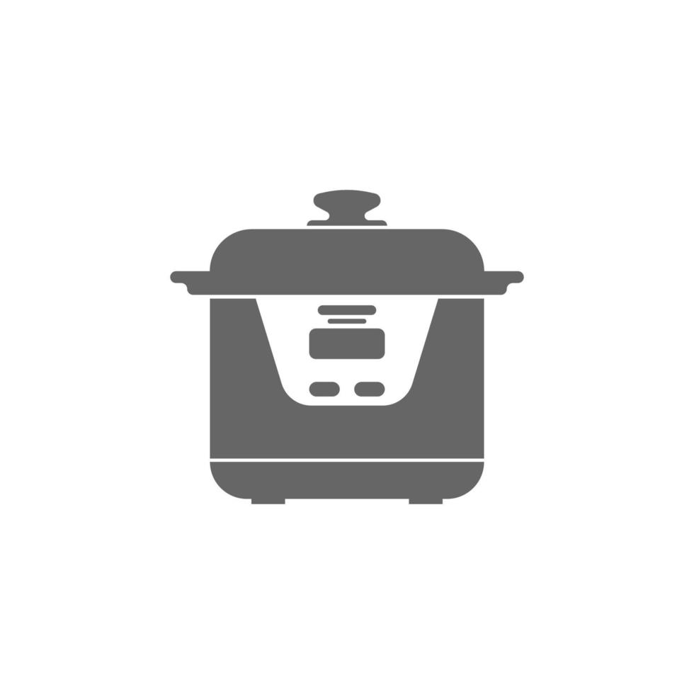 modèle d'illustration design plat icône cuiseur à riz vecteur
