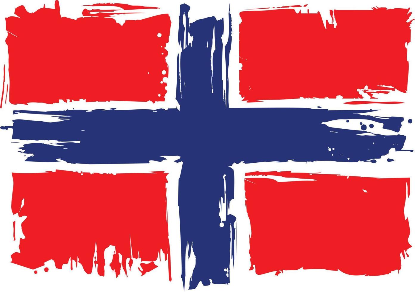 drapeau de la norvège. élément de conception vecteur