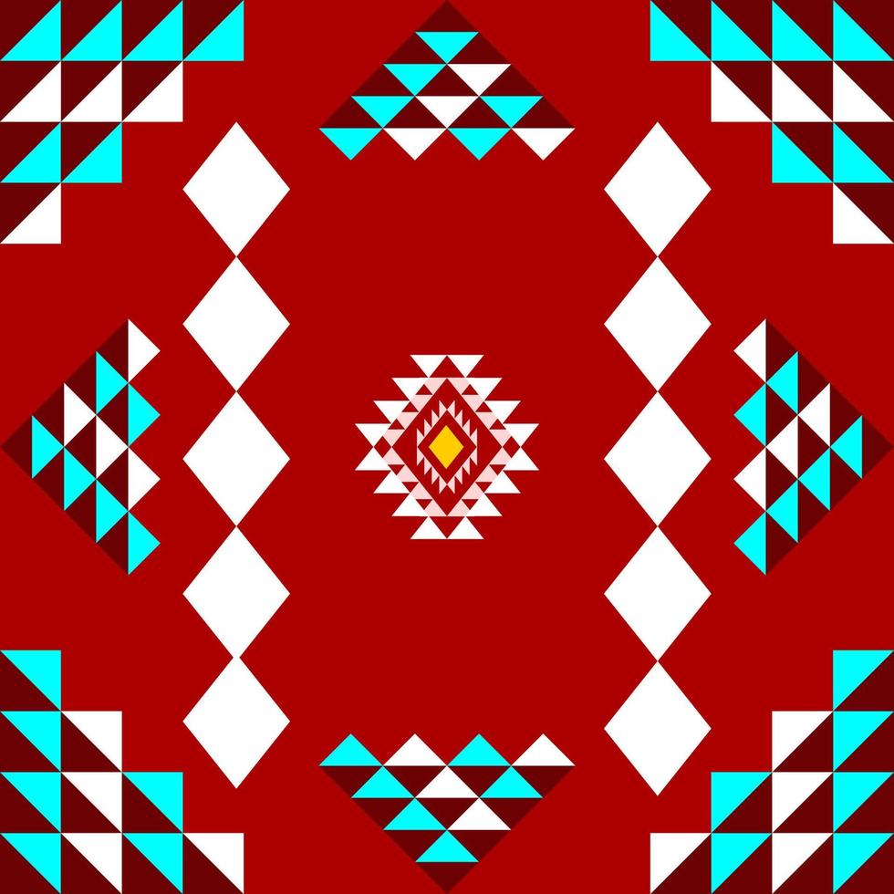 conception traditionnelle de motif ethnique géométrique vecteur