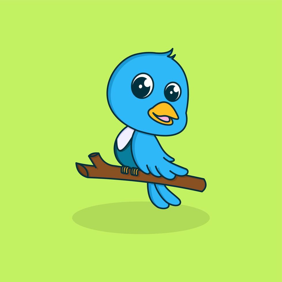 personnage de dessin animé animal mignon bébé oiseau vecteur