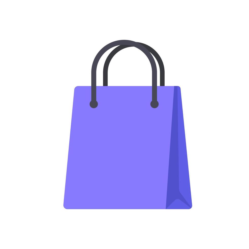 sacs à provisions. sacs en papier colorés pour les produits du centre commercial. vecteur