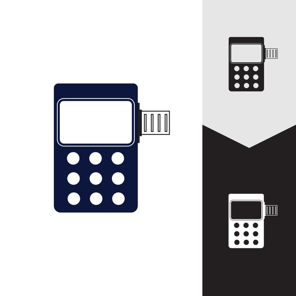 machine à carte de crédit. guichet automatique pour de l'argent. illustration du terminal de paiement vecteur