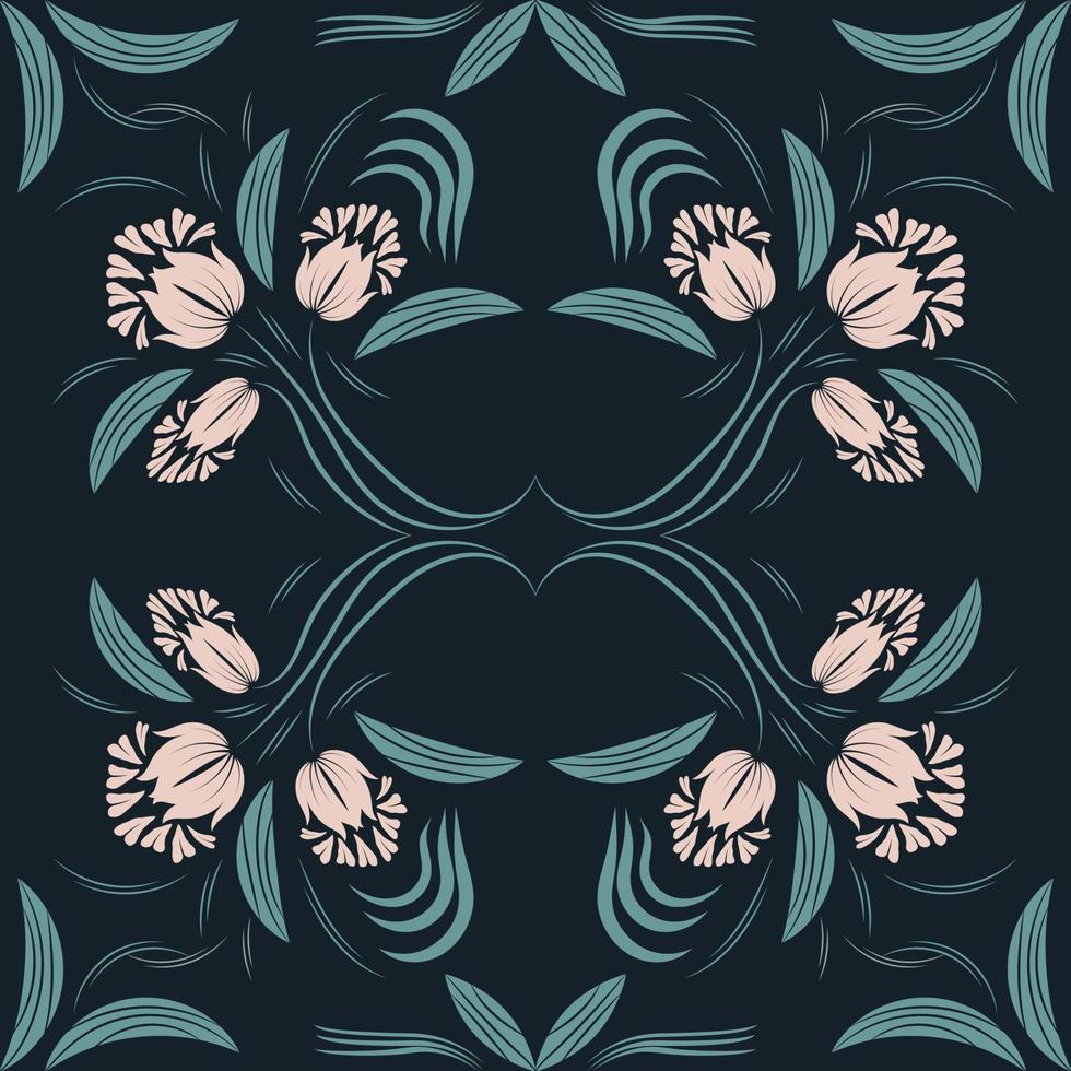 folklorique fleurs impression floral motif ethnique art vecteur