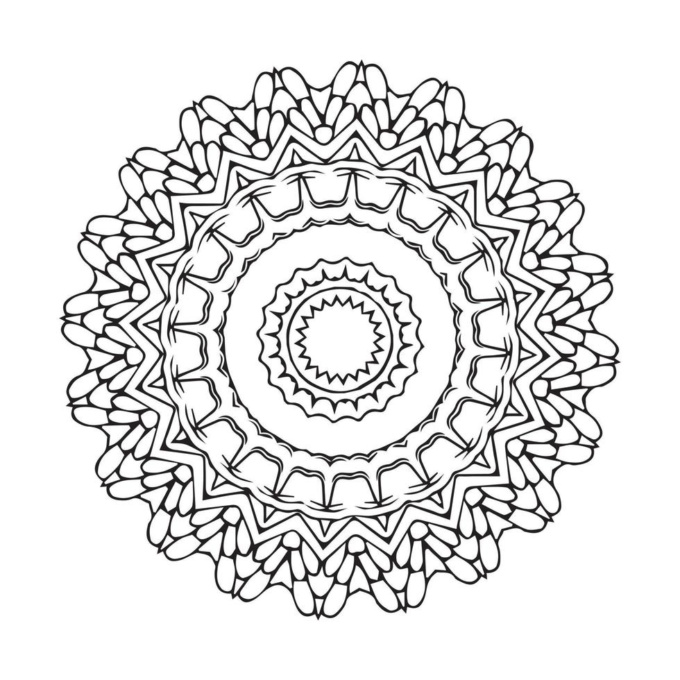 mise en page du modèle de conception de mandala décoratif vecteur