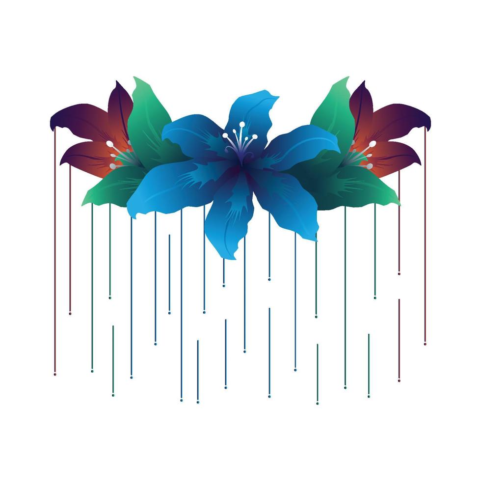 nouveau design floral vectoriel créatif