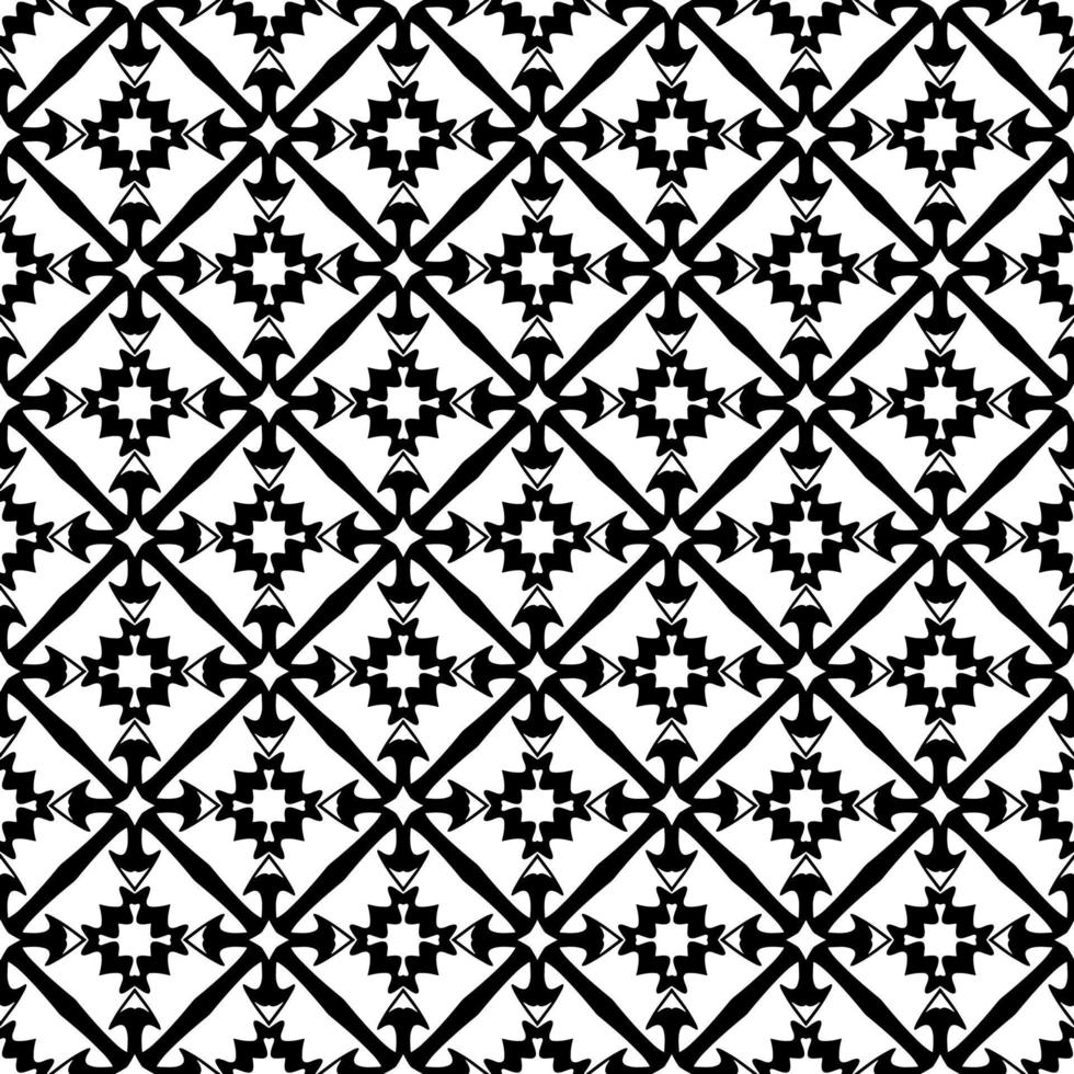 fond noir et blanc sans couture géométrique. géométrie. motif. vecteur