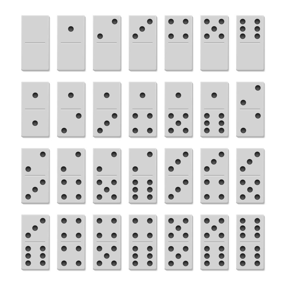 domino. illustration vectorielle. vecteur