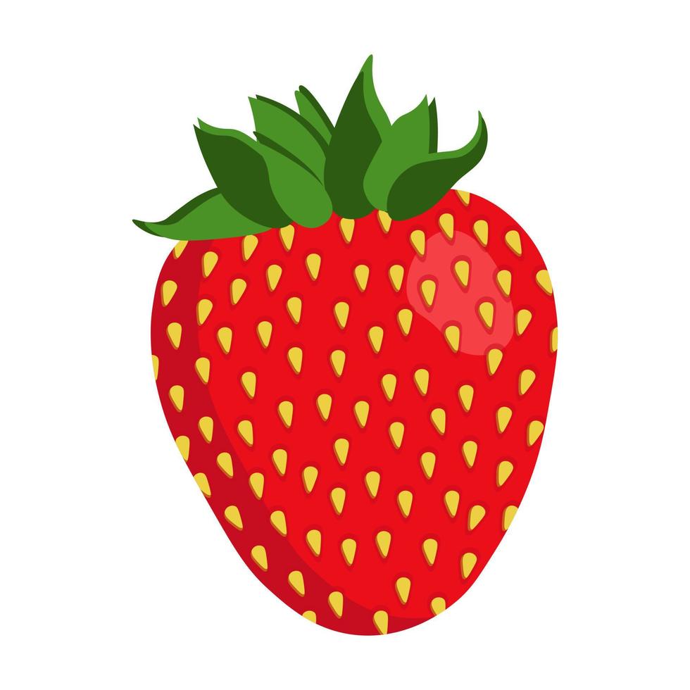 icône de fraise. illustration vectorielle. vecteur