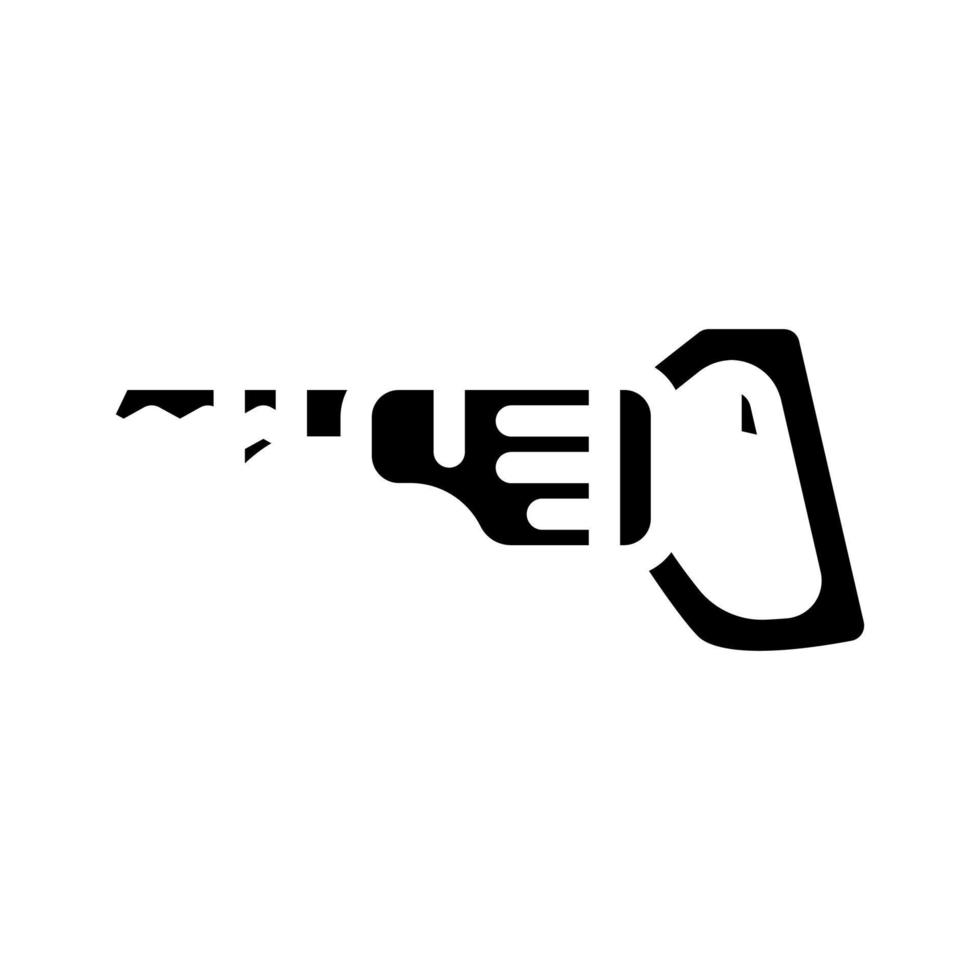 scie alternative outil glyphe icône illustration vectorielle vecteur
