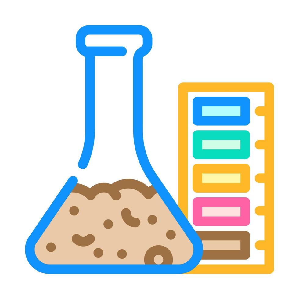 acidité de la tourbe couleur icône illustration vectorielle vecteur