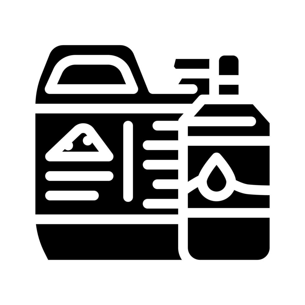 illustration vectorielle d'icône de glyphe de compost neutralisant d'odeur vecteur