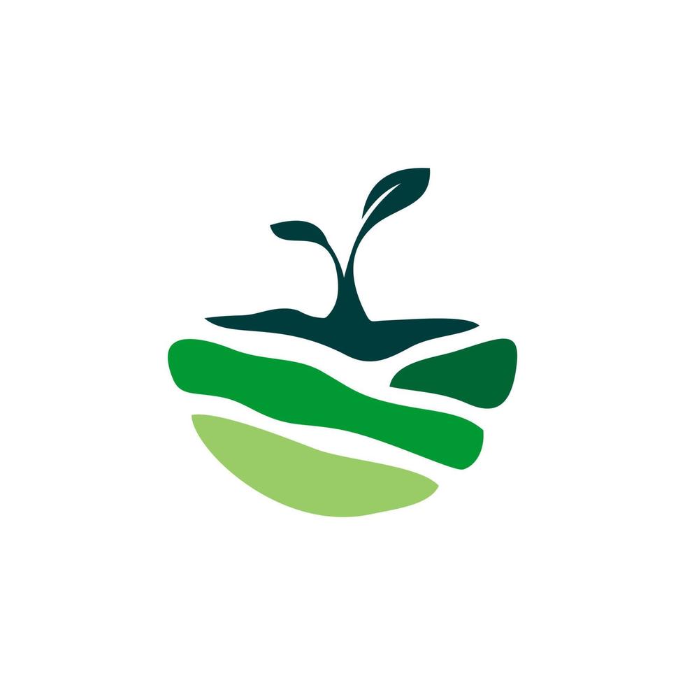 modèle de logo agricole adapté aux entreprises et aux noms de produits. ce design de logo élégant peut être utilisé à différentes fins pour une entreprise, un produit, un service ou pour toutes vos idées. vecteur