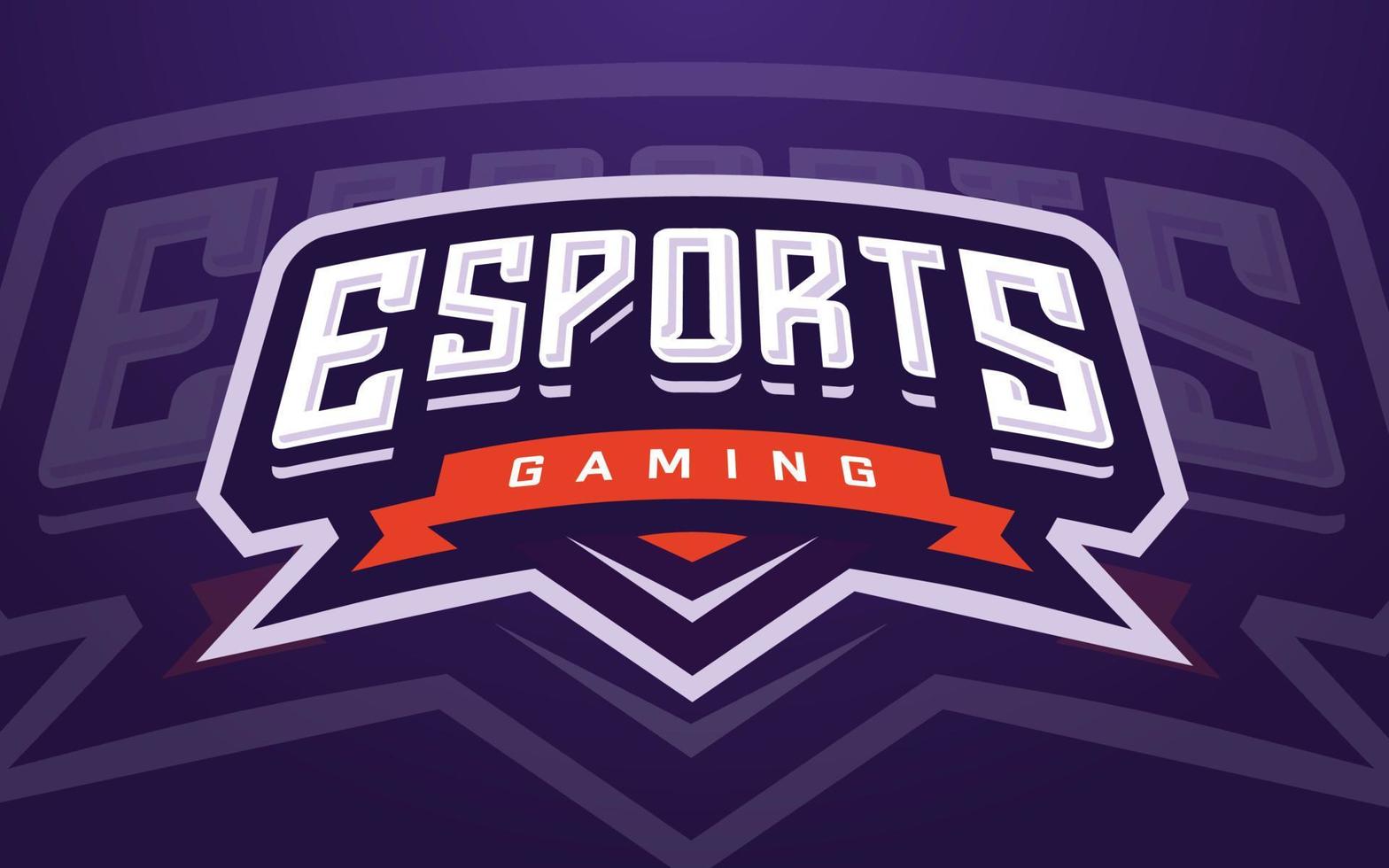 modèle de logo esports professionnel pour équipe de jeu ou tournoi de jeu vecteur