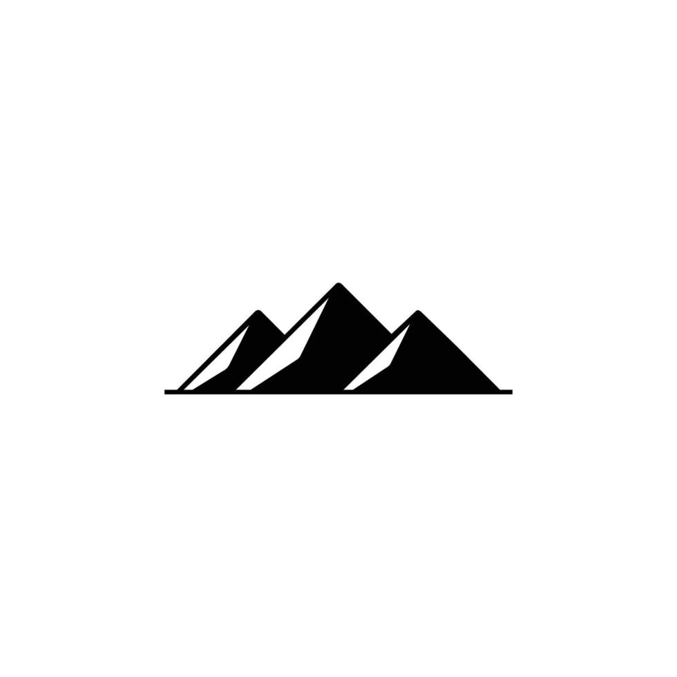 emblème de conception de vecteur de logo de montagne