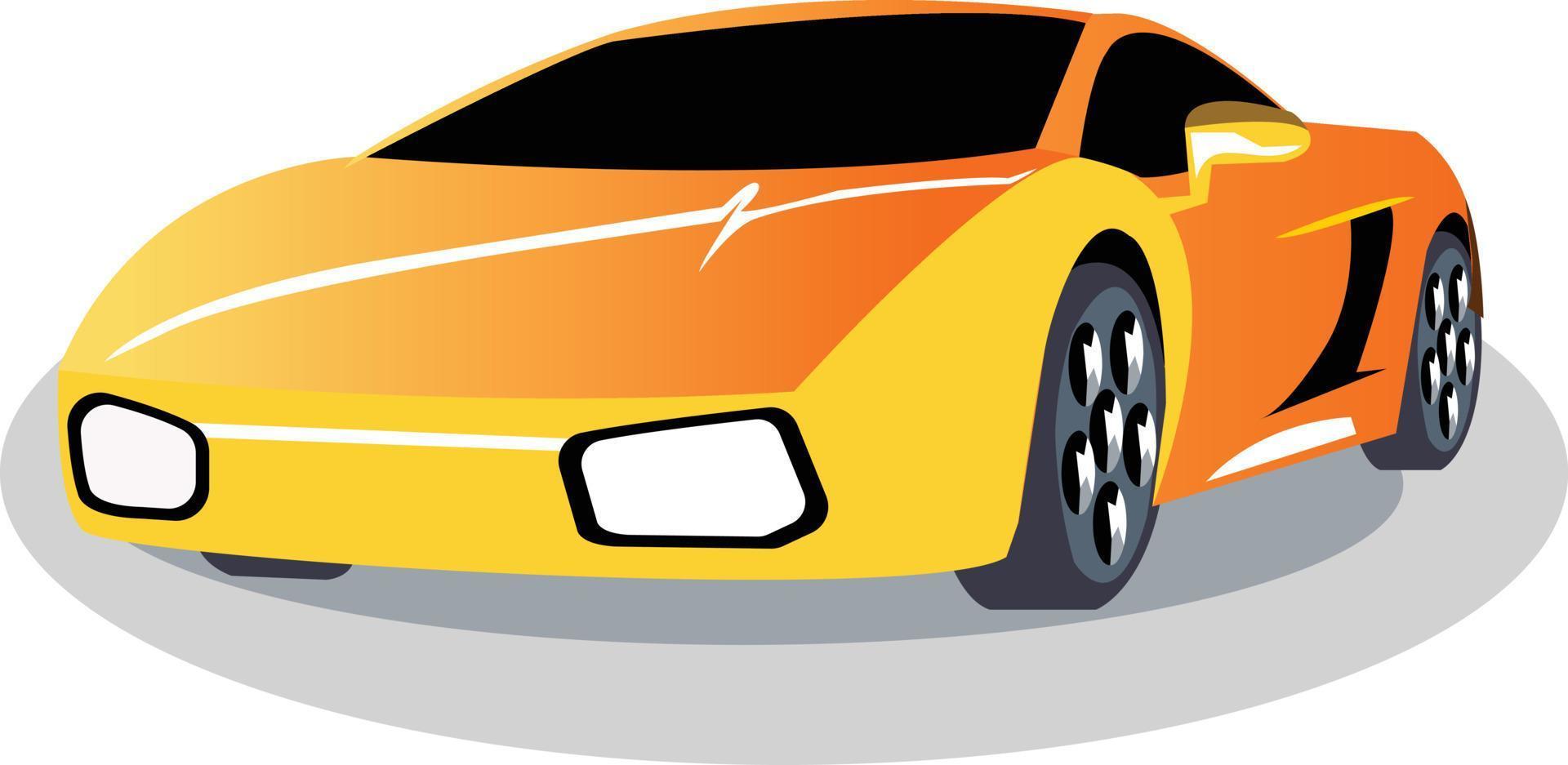 voiture de luxe dégradée pour un transport confortable. vecteur de voiture de conception pour l'animation de dessin animé 2d.