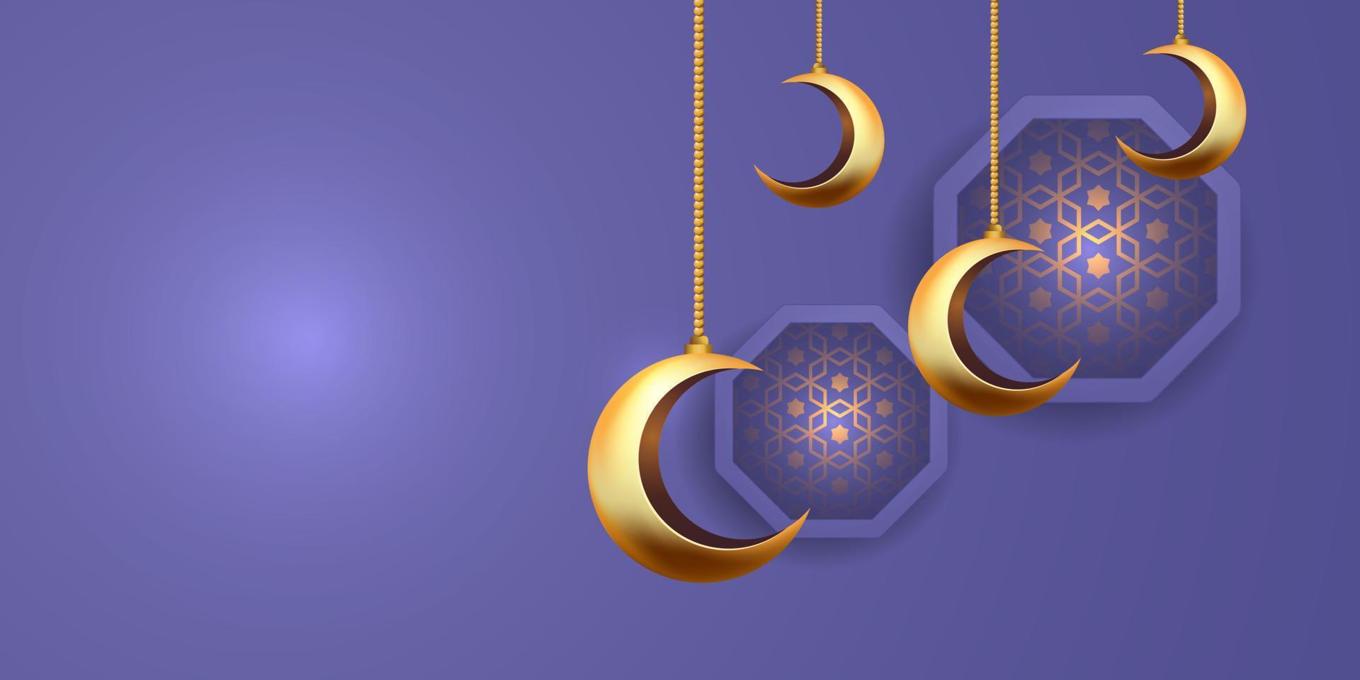 illustration de conception de fond bannière ramadan kareem vecteur