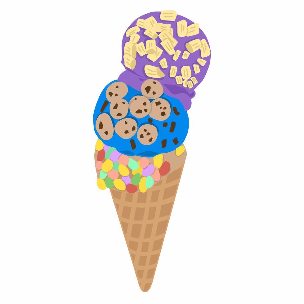 crème glacée, belle illustration de crème glacée, utilisée pour un usage général vecteur