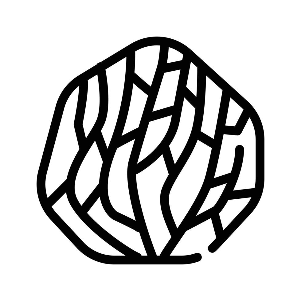 illustration vectorielle d'icône de ligne de corail sous-marine isolée vecteur
