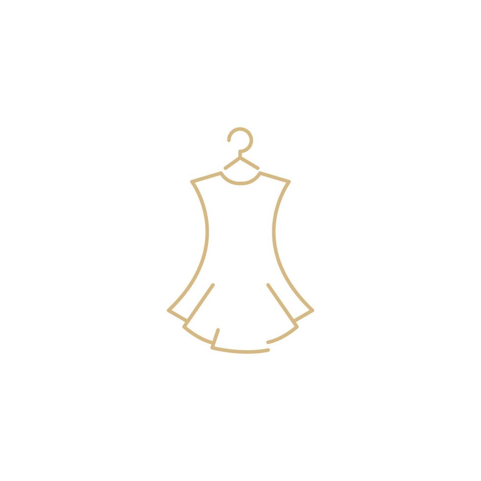 jeune tenue femme féminine ligne logo design graphique vectoriel symbole icône illustration idée créative