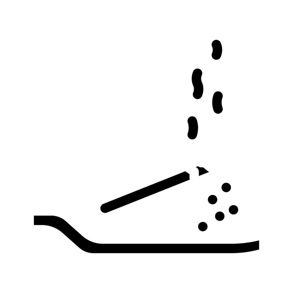encens aromatique accessoire glyphe icône illustration vectorielle vecteur