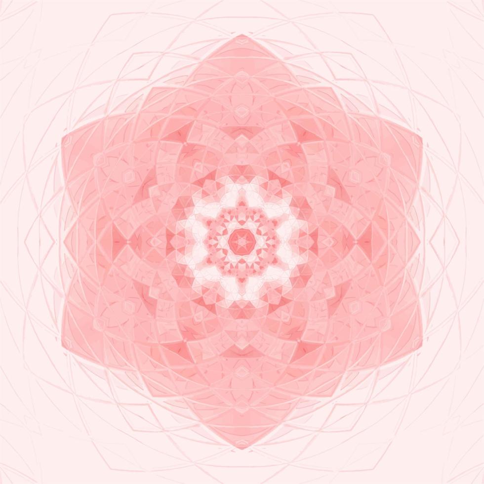 mandala fleur kaléidoscope. illustration vectorielle. mosaïque colorée de vecteur