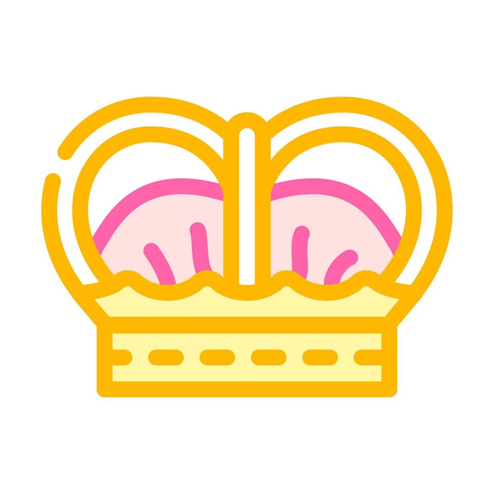 couronne espagne roi couleur icône illustration vectorielle vecteur