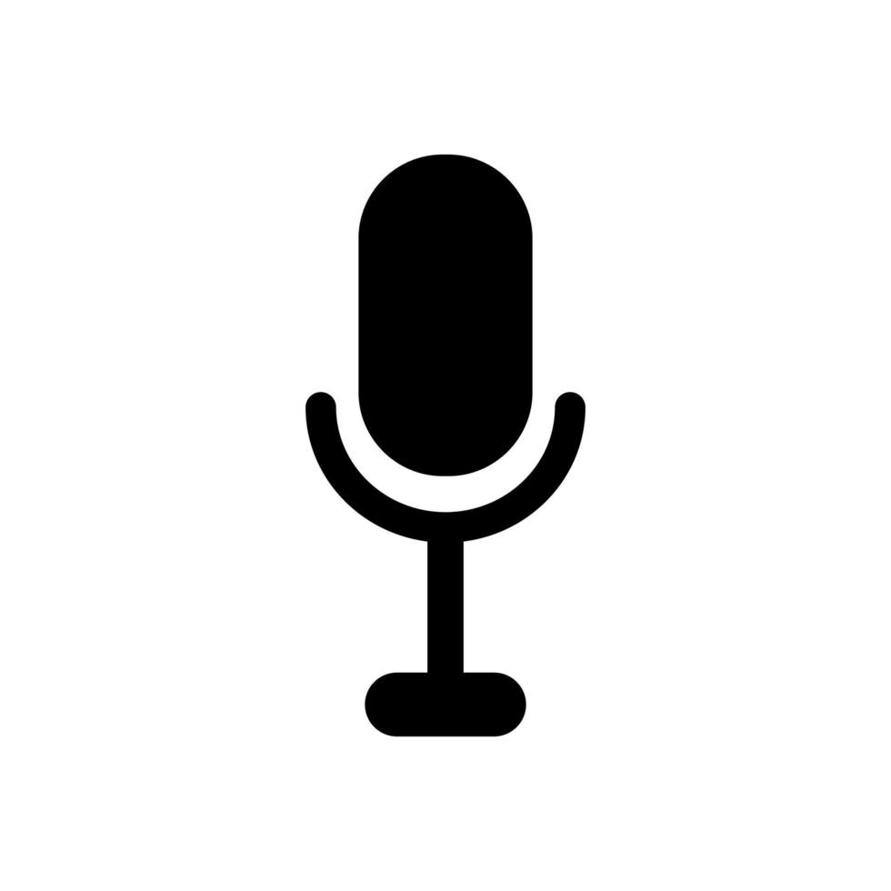 vecteur de l'icône du microphone