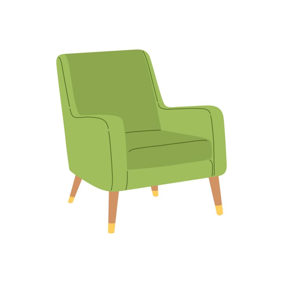 chaise en illustration vectorielle de style scandinave design plat vecteur