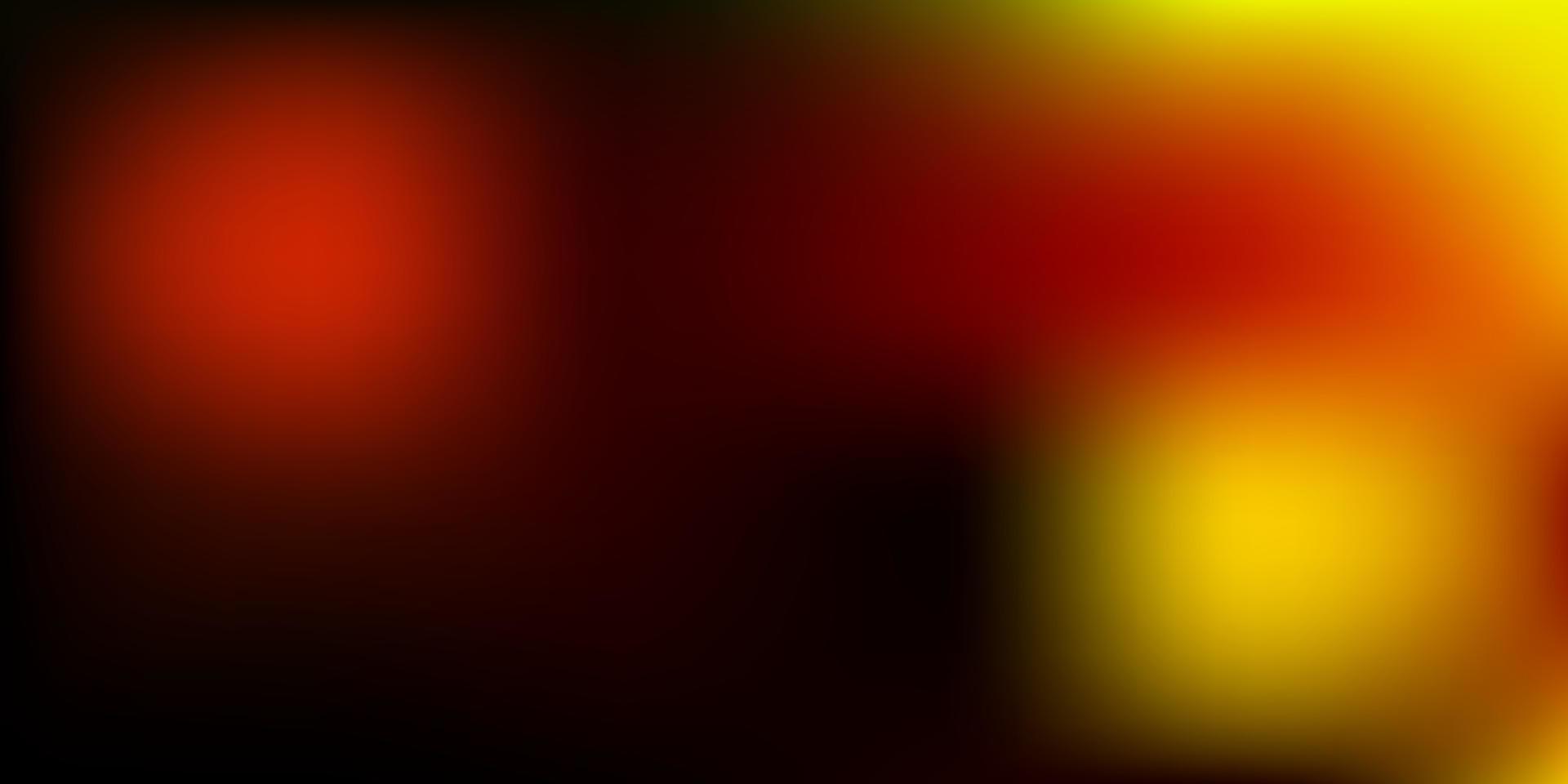 modèle de flou vectoriel rouge foncé, jaune.
