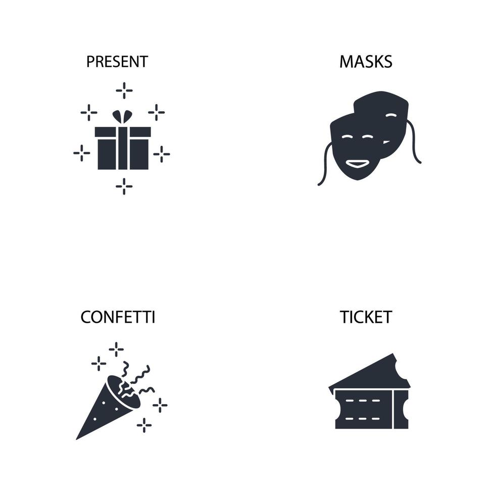 jeu d'icônes d'événement. Éléments vectoriels de symboles de pack d'événements pour le web infographique vecteur