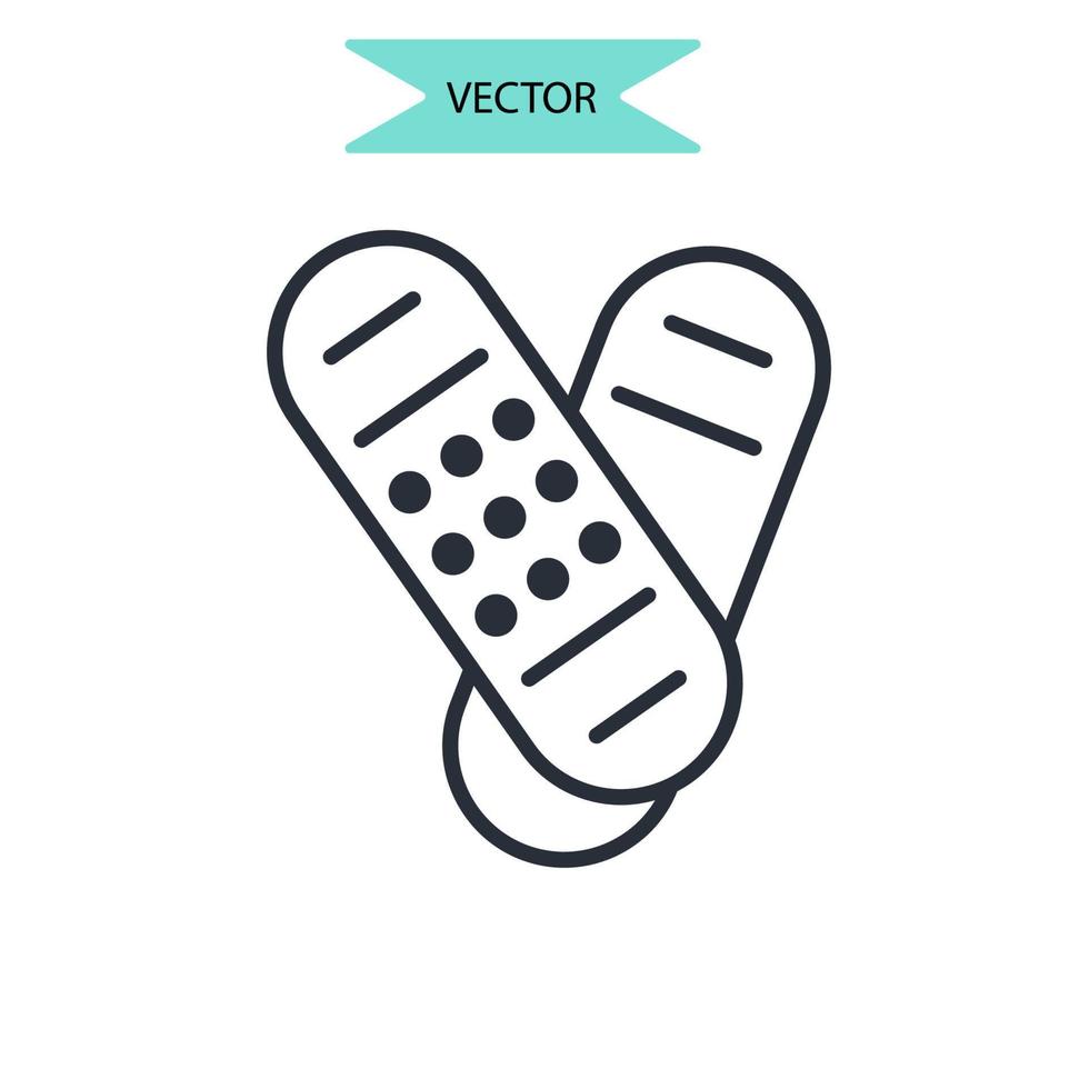patch icônes symbole éléments vectoriels pour le web infographique vecteur