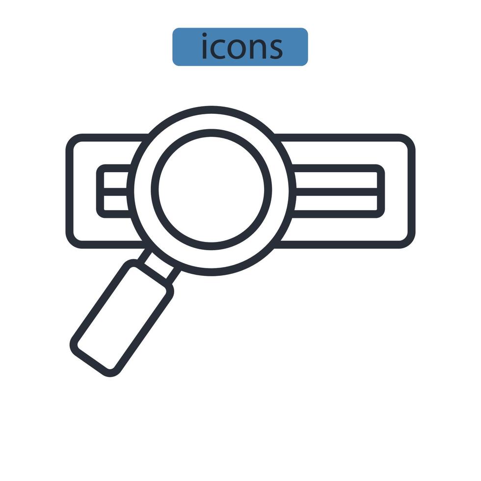 icônes du site symbole éléments vectoriels pour le web infographique vecteur