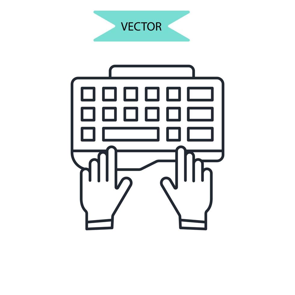 icônes de pratique symboles éléments vectoriels pour le web infographique vecteur