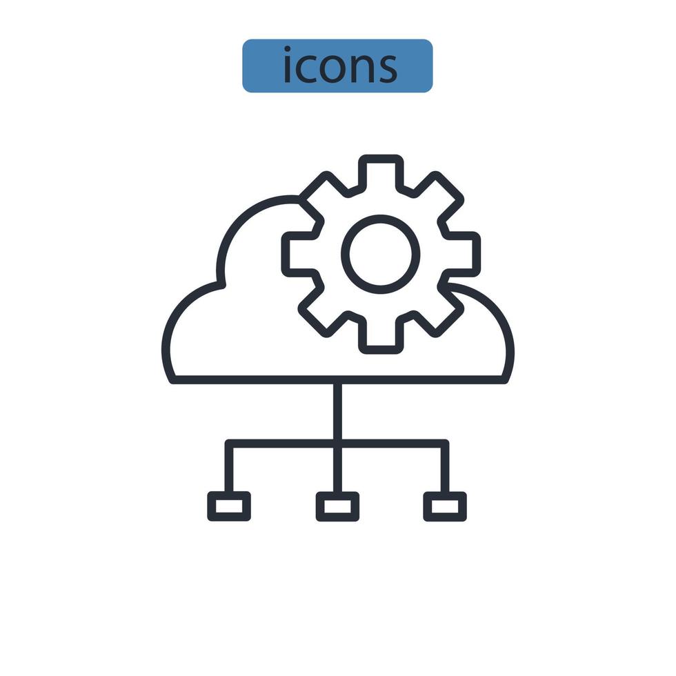 seo plugin icônes symbole éléments vectoriels pour le web infographique vecteur