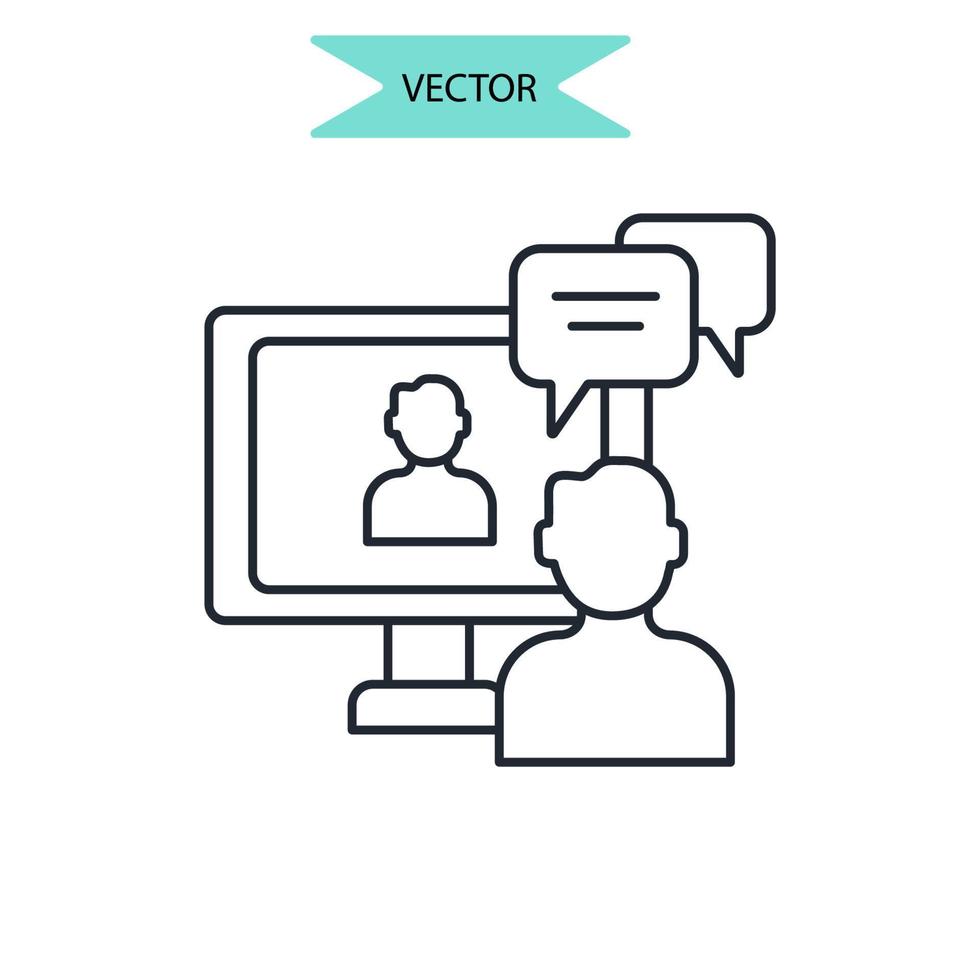 icônes d'atelier symbole éléments vectoriels pour le web infographique vecteur