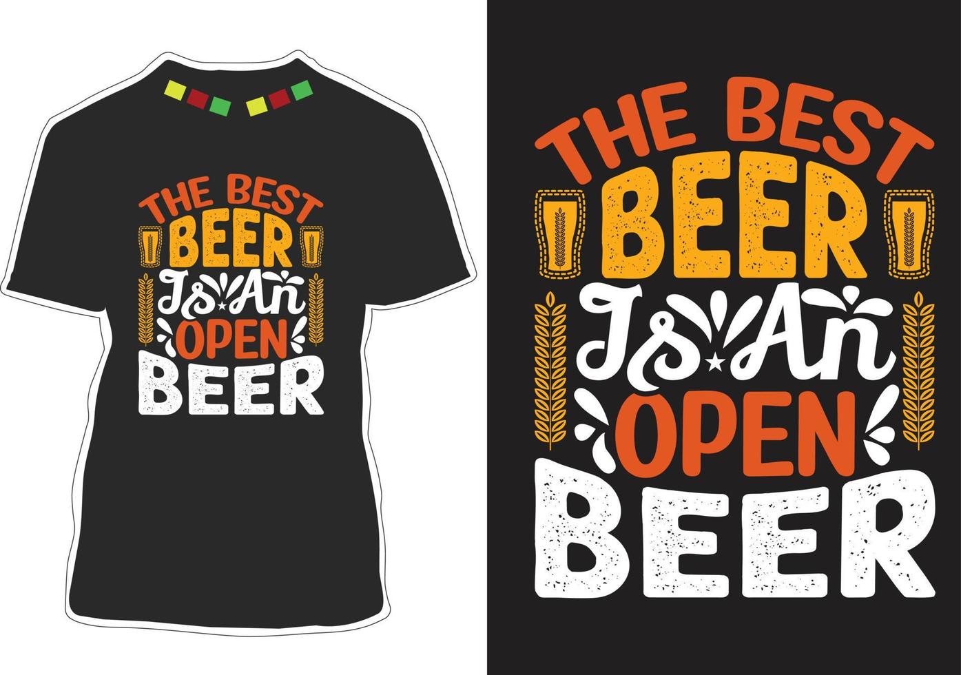 la meilleure bière est une bière ouverte vecteur