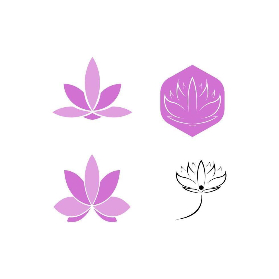 fleur de lotus icône illustration vectorielle vecteur