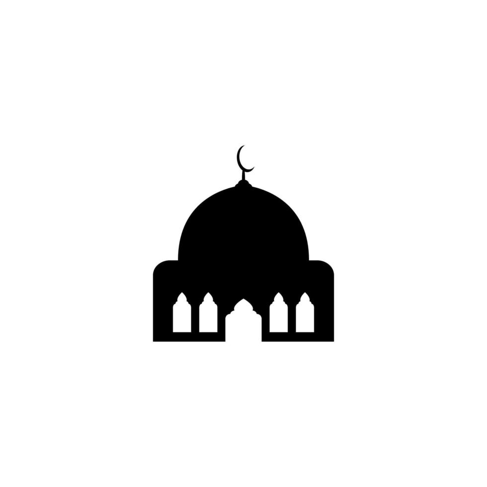 mosquée icône logo image illustration vectorielle vecteur