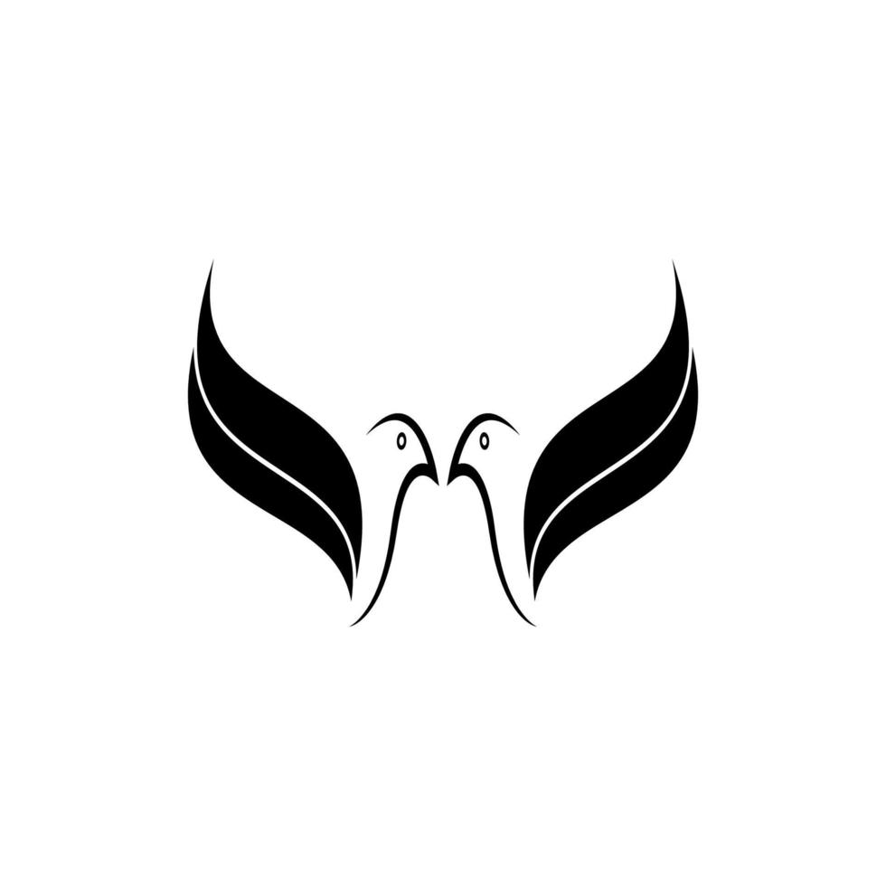 illustration du logo oiseau vecteur